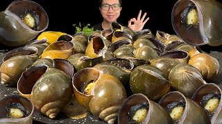 ASMR MUKBANG/Eat super large snails grilled with pepper