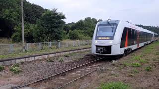 Aankomst RE 10 (Abellio) richting Erfurt Hbf op station Sandersleben [17-8-2020]