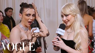 Sabrina Carpenter & Emma's Friendship Began at Met Gala | Met Gala 2024 With Emma Chamberlain
