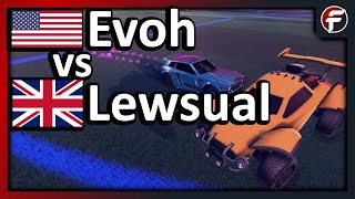 Evoh vs Lewsual | CROSS REGION SHOWDOWN | Rocket League 1v1