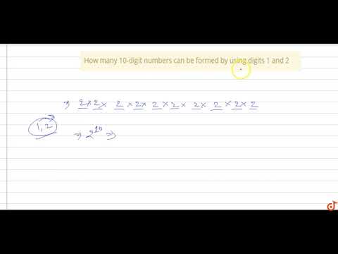 How many numbers can be formed with 10 digits?