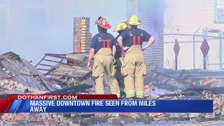 Downtown Dothan fire