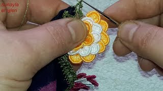 Bu motiflere bayılacaksınız fıstık oyası yapılışı