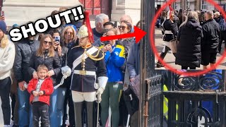 This Brilliant Guard Came Back And Gave Tourists a Powerful SHOUT!