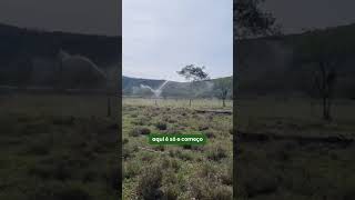 💧💦Testes de Canhão Americano na Fazenda do Cliente. #pecuaria #fazenda