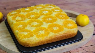 A simple tangerine cake. So juicy and tasty, we really enjoyed it.