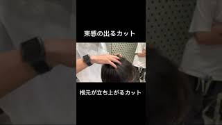 カットで全てが決まります。根元が立ち上がる束感の出るカット