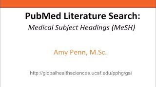 PubMed Literature Search - MeSH