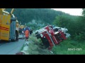 drehleiter der bad abbacher feuerwehr landet im straßengraben aufwendige bergung nötig