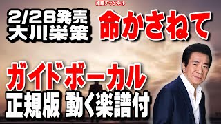 大川栄策　命かさねて0　ガイドボーカル正規版（動く楽譜付き）