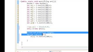 How to Java Tutorial 21 Random, Arrays, For loop