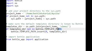 Using MySQL and the Bottle Python Framework on Pythonanywhere.