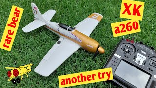 XK A260 Rarebear F8F Flight with RadioMaster RTF RC plane WLtoys