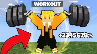 Minecraft PE: From Skinny to BUFF in ONE DAY!