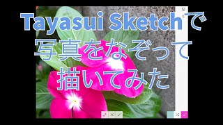 Tayasui Sketches で写真をなぞって絵を描いてみた