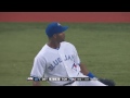 davis makes sliding catch in left field