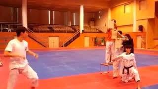 태권도 시범 720도 4단계 taekwondo 720°4 kick