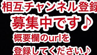 必ず説明欄をご覧ください。 相互チャンネル登録募集中♪