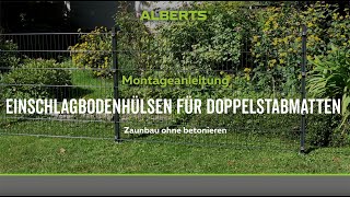 Zaunbau ohne Betonieren: Einschalgbodenhülsen für Doppelstabmatten