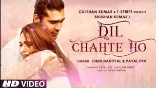 Dil Chahte Ho || Jubin Nautiyal and Payal Dev || Gulshan Kumar and Bhushan kumar New Audio Song ||