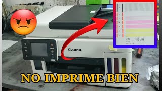 Mi Impresora Canon Maxify GX6010-7010 NO imprime Bien | Falla