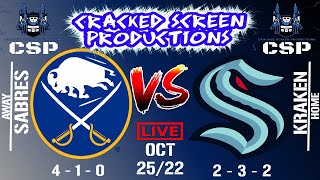 NHL 🔴ALL GAMES LIVE🔴 Buffalo Sabres at Seattle Kraken  Oct/25/22 Full Game Reaction