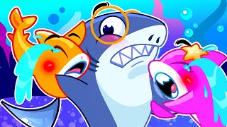 Baby Shark, Don't be a Bully!🦈 🫡 Kids Songs & Nursery Rhymes by VocaVoca Sing-Song 🎤🥑