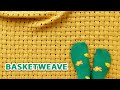 HowToKnit Basketweave Stitch - Easy to knit