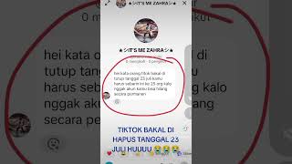 tiktok bakal hapus