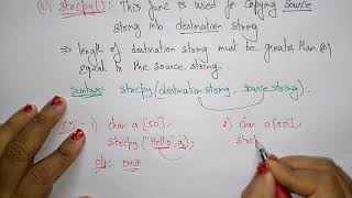 strcpy in c programming | String library function | | Simple Program | C Programming | Lec-51