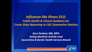 Influenza Guidance for Cruise Ships