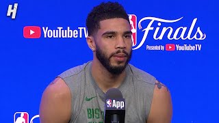 Jayson Tatum previews Game 2, FULL Interview | 2024 NBA Finals Media Day
