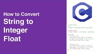 String to Integer/Float in #cchallenge #cprogramming #programming