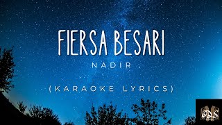 Fiersa Besari - Nadir (Karaoke)