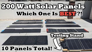 200w Solar Panel Showdown! 10 Panels HEAD TO HEAD! Bluetti - EcoFlow - AllPowers - Elecaenta + More!