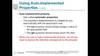App Dev ~ Ch 9 Objects & Classes