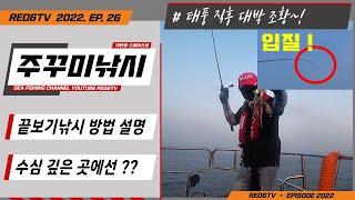 주꾸미낚시 - 초릿대 끝보기낚시 방법 상세설명!