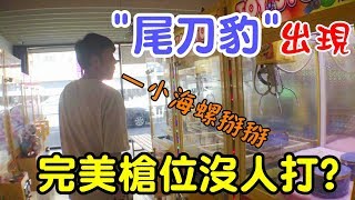 小海螺無敵神槍位，竟然沒人要打？尾刀豹又要出手了！【OurTV夾娃娃】[台湾UFOキャッチャー UFO catcher]#127