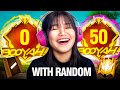 50 Streak Challenge with Randoms Only! Possible? Free Fire | Sooneeta