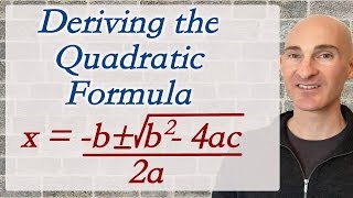 Deriving the Quadratic Formula by Completing the Square