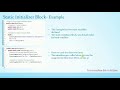 023 Static Initializer Blocks in Java