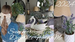 🌱NEW🌱 2024 SUMMER  DECORATE WITH ME/DECORATE WITH ME FOR SPRING🌱 FARMHOUSE COTTA