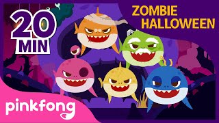 Halloween Zombie Sharks and more | +Compilation | Halloween Baby Shark | Pinkfon
