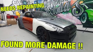 Rebuilding a salvage Nissan GTR PART 15 (FOUND MORE DAMAGE!)