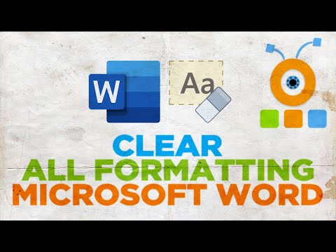 Как очистить все форматирование в документе Microsoft Word