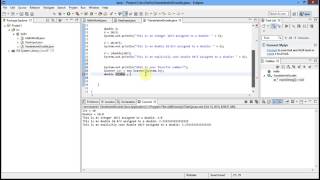 Java: 4 : Variables Int, Double and Math