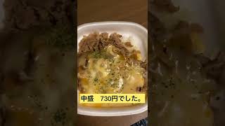 すき家　チーズ牛丼　中盛＃shorts＃牛丼