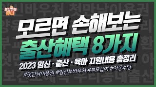 2023 임신 출산 혜택 총정리 [임신바우처/첫만남이용권/부모급여/부모수당/아동수당/임산부혜택]