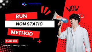 How To Run Non Static Method in Java
