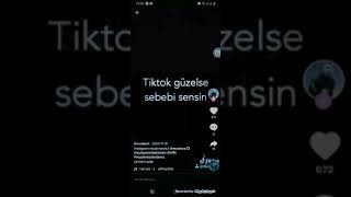 Salla dünyayı gelsin,tiktok güzelse sebebi sensin kral.